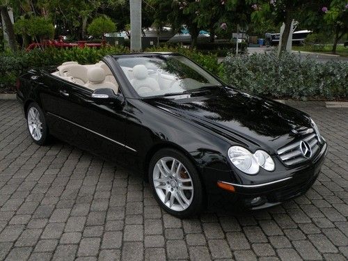 09 clk350 convertible automatic leather premium &amp; appearance pkg navigation