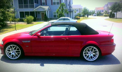2001 bmw m3 (imola red, 6 speed) convertible