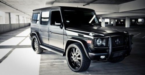 2007 mercedes-benz g55 amg matte black &amp; carbon fiber by platinum motorsport