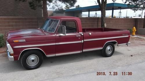 1971 ford f100 with rare 3 speed column shift + overdrive