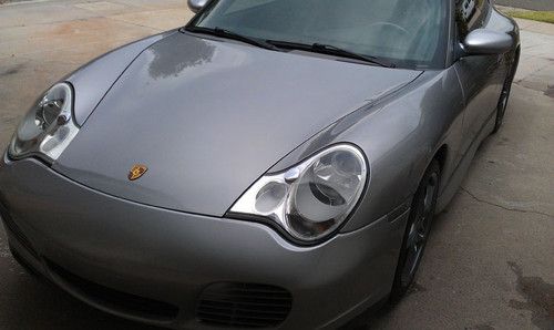 2004 porsche 911 anniversary edition carrera 6spd coupe silver hid salvage title