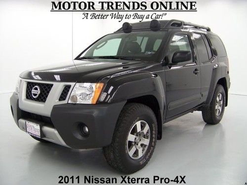 4x4 pro-4x leather roof rack rockford fosgate audio media 2011 nissan xterra 26k