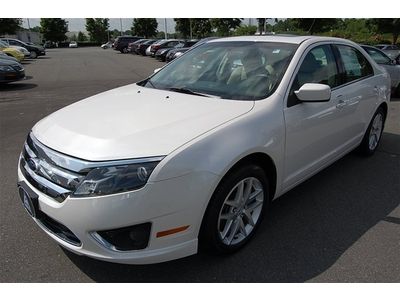 Carfax certified moonroof one 1 owner white beige v6 bluetooth leather