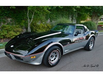 1978 corvette indy 500 pace car, low miles, automatic, ncrs certification