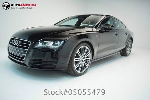 8k low miles 2013 audi a7 black premium plus leather 1 one owner autoamerica