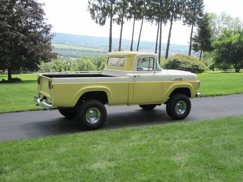 1959 ford f100 shortbed 4x4 completely restored and updated