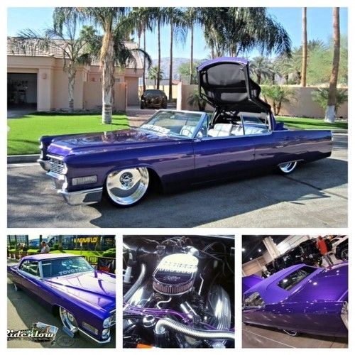 1966 cadillac deville convertible custom show, tv car with air ride