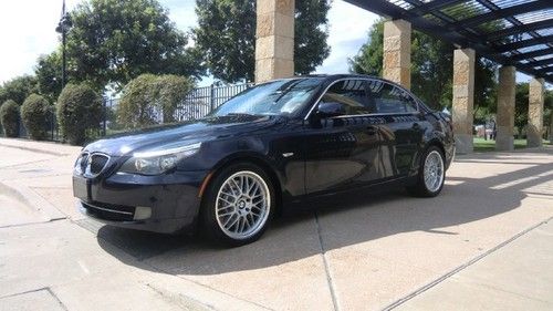 2008 535i,monaco blue,leather,heated seats,premium package,nice