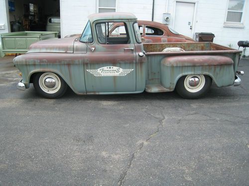 1955 Chevy Big Window Pickup Hot Rat Rod Shop Truck, image 3