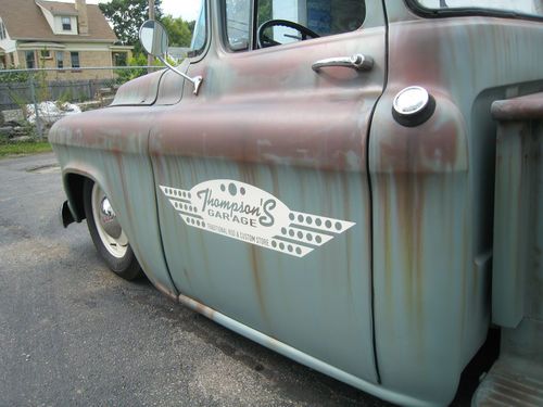1955 Chevy Big Window Pickup Hot Rat Rod Shop Truck, image 4