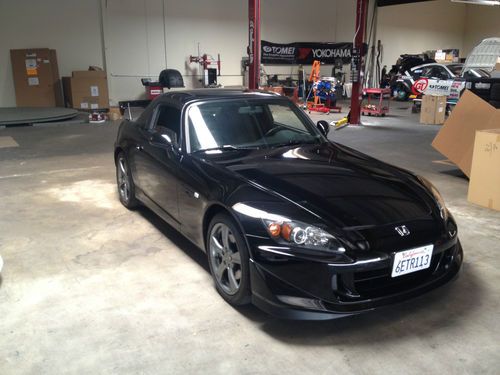 2008 honda s2000 cr black/ hard top spoiler clean low milage