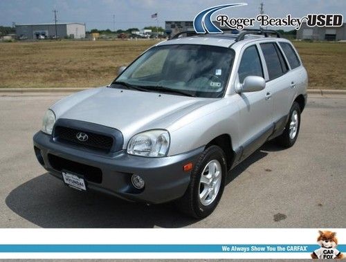 2004 hyundai santa fe gls automatic silver cruise control heated mirrors abs