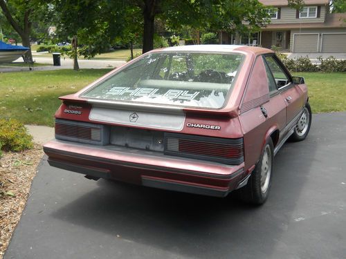 1985 Dodge Charger Shelby Hatchback 2-Door 2.2L, image 4