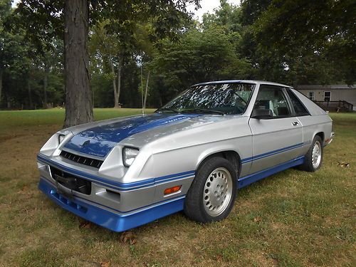 1985 dodge charger shelby hatchback 2-door 2.2l