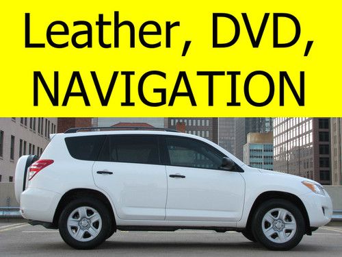 2010 toyota rav4 with leather, navigation, bluetooth, dvd system, warranty