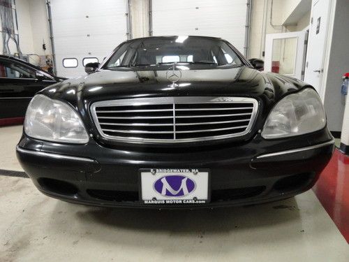 2002 mercedes-benz s430 sedan no reserve free shipping black/gray