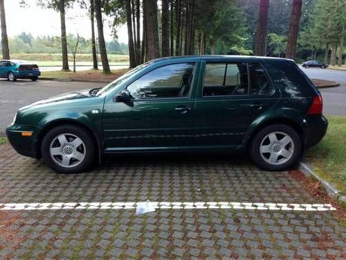 2001 volkswagen golf gls hatchback 4-door 1.8l turbo automatic green