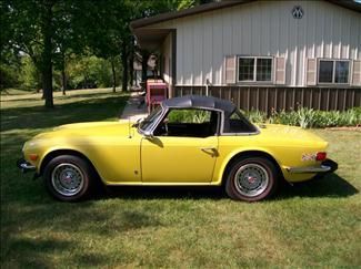 1975 triumph tr6 convertible all original, 2nd owner of 36 years, low mileage!