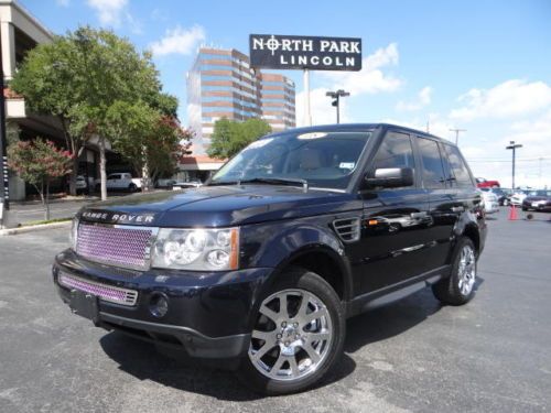 2008 land rover range rover sport hse moonroof chrome wheels custom grille