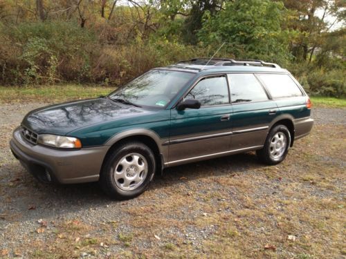 No reserve! green 1996 subaru outback awd wagon ~ 146k ~ leather ~ heated seats