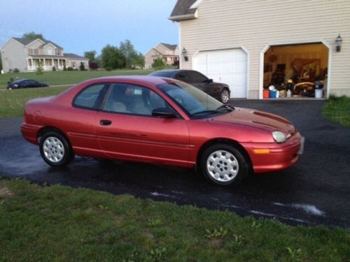 1998 dodge neon acr coupe 2-door 2.0l 70k 10/14 pa inspection 42mpg