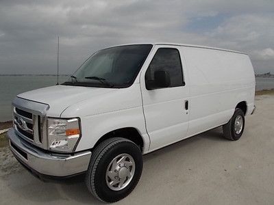 10 ford e-250 cargo - warranty - one owner florida van - power equipped