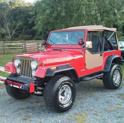 1985 jeep cj7 renegade sport utility 2-door 4.2l