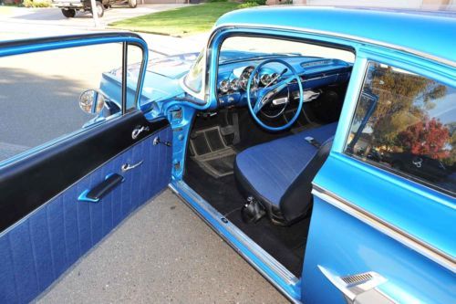 Restored 1960 Chevrolet BelAir 2 Door 350/350 PDB PS Clean Interior Show & Drive, image 7