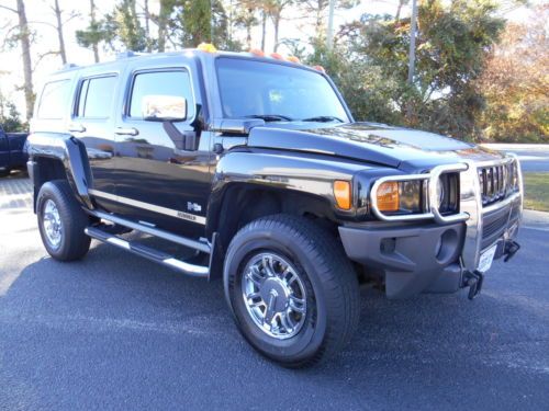 Hummer h3, 4x4, leather,navigation,moonroof,chrome wheels,florida truck