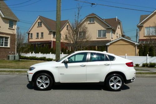 2012 bmw x6 xdrive 35i 23k miles alpine white/tan one owner five passengers