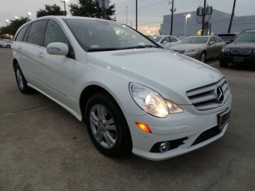 2008 mercedes-benz r-class r350 white tan leather 3rd row seat 77k miles