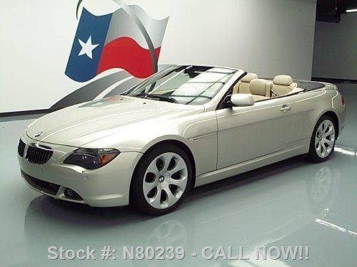 2007 bmw 650i sport convertible heated seats nav 40k mi texas direct auto