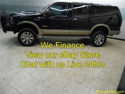 05 excursion eddie bauer 4x4 lift diesel tv dvd captain chairs we finance texas