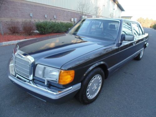 1989 mercedes 560 sel must see !!! black pearl/ grey