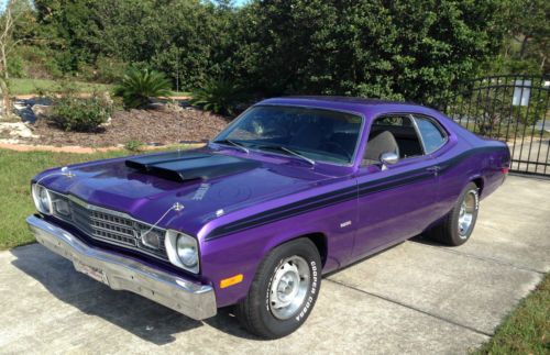 Plymouth duster 340 numbers matching rare option fold down back seat mopar