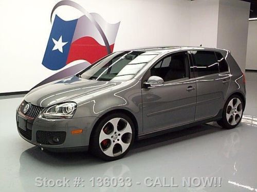 2009 volkswagen gti turbo auto sunroof htd leather 58k texas direct auto