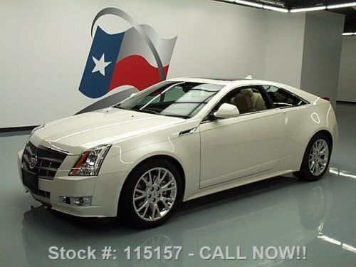 2011 cadillac cts 3.6 performance coupe sunroof 19&#039;s 2k texas direct auto