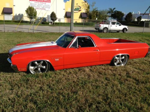 1970 el camino 454 ss restomod prostreet bagged with ac 450hp amazing air bags