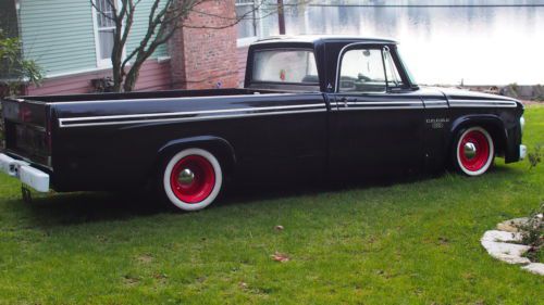 1968 dodge custom lowrider ratrod longbed pickup with 455 buick and turbo 400