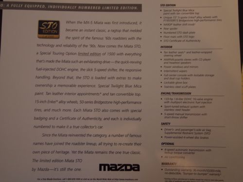 1997 Mazda Miata STO Limited Edition, image 6