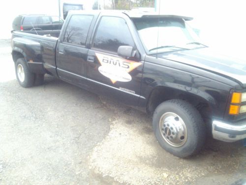 1998 gmc sierra sle 3500 crew cab dually v8 454cid rwd