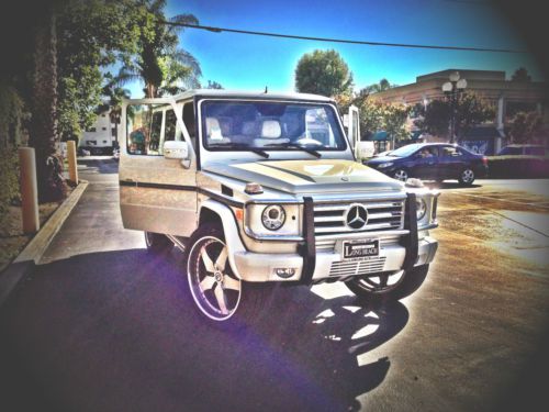 2012 mercedes benz g550 under 5000 miles white-on-white designo premium package