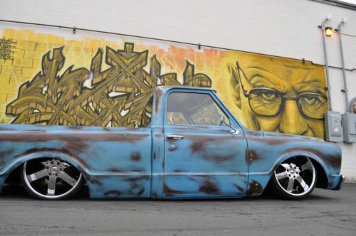 68 C10 BAGGED SHOP TRUCK PATINA VORTEC 5.3 LS MOTOR, image 7