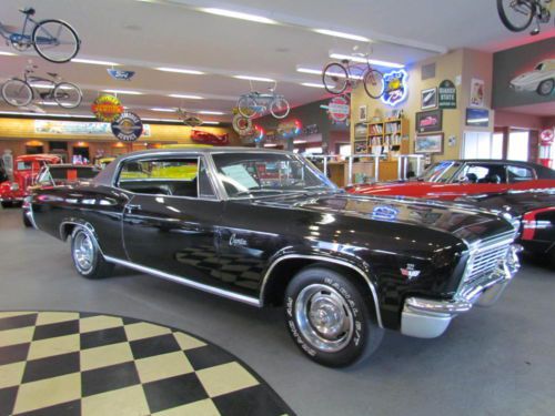 1966 chevrolet caprice matching numbers 327 4 speed black on black deluxe impala