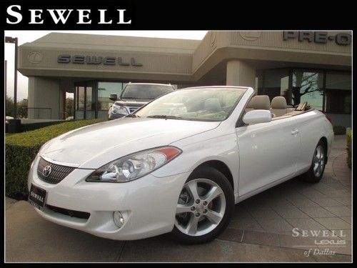 2006 toyota camry solara convertible leather v6 1-owner low miles clean carfax