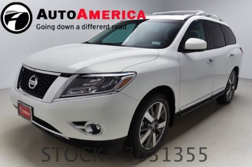 4k one 1 owner low miles 2013 nissan pathfinder 4wd platinum nav roof entertain