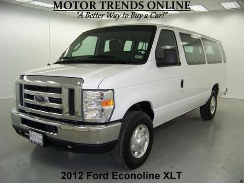 2012 ford econoline e350 e-350 xlt 15 pass am fm cd rear ac 30k houston texas