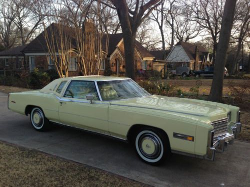 1978 cadillac eldorado biarritz - triple yellow - beautiful!