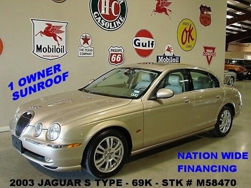 2003 s-type,v8,automatic,sunroof,leather,park sensors,17in whls,69k,we finance!!