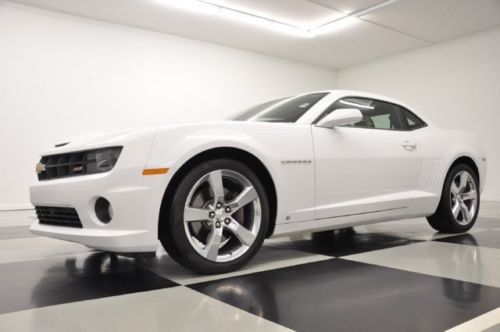 2ss rally sport heated leather 1 owner 6.2l v8 white 2010 2011 2012 camaro rs